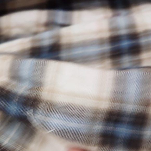 Gap Scarf Summer cotton blend plaid ends tied to form a circle scarf has flaws - Picture 9 of 9